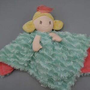 EBBA Pink & Blue Hanna Lil Luvster Girl Doll Aurora World Lovey Security Blanket